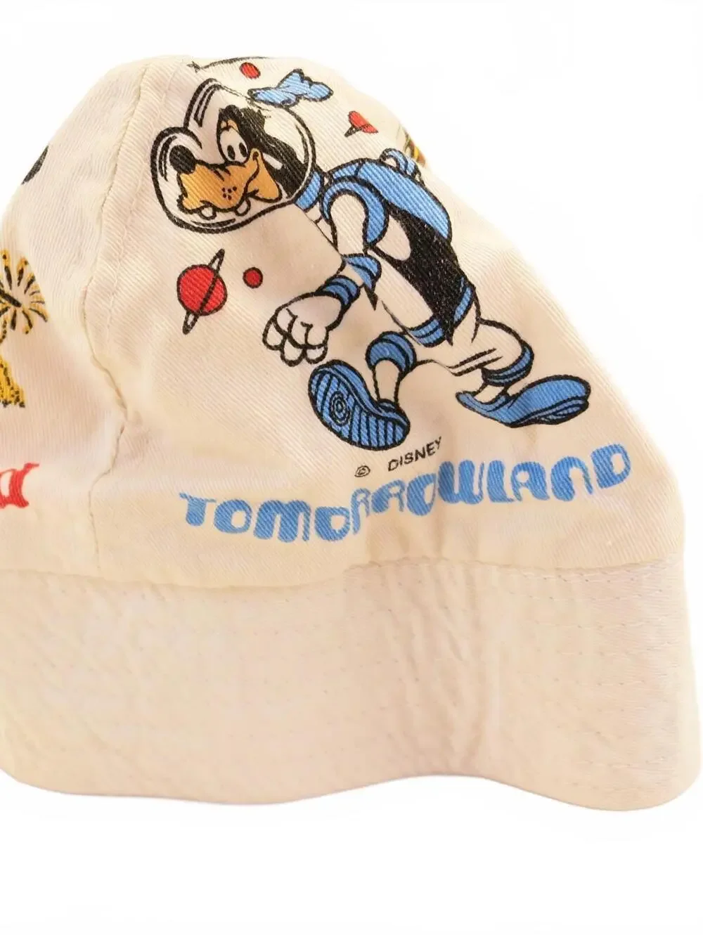 Kids Disney Tomorrowland Frontierland Adventureland Fantasyland Hat 1970s-80s - Picture 2 of 6